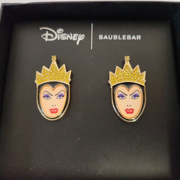 Disney Baublebar Evil Queen Earrings Disney Villain Stud Earrings One Pair New - Picture 2 of 4
